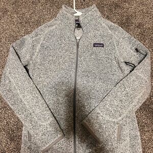 Patagonia Heathered Gray Zip-Up Fleece